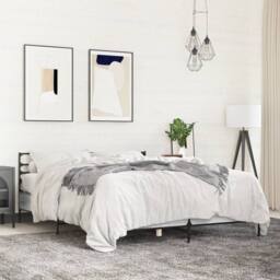 Berkfield Home Bed Frame without Mattress Grey Sonoma 120x200 cm - Size: Small Double - thumbnail 2