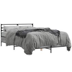 Berkfield Home Bed Frame without Mattress Grey Sonoma 120x200 cm - Size: Small Double - thumbnail 1