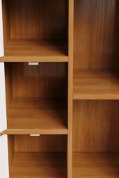 Living and Home 3 Tier Cube Bookcase Wooden Shelving Display Storage Unit Office Living Room Furniture in Natural - thumbnail 4