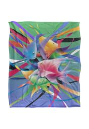 JQ Licensing Royce Mcclure Angel Fish Kiss Silky Touch Super Soft Throw Blanket 152 X 127 cm in White - thumbnail 1