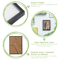 "Nicola Spring Photo Frames - 4"" x 6"" - Pack of 2 in White" - thumbnail 2