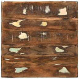 Berkfield Home Coffee Table 50x50x35 cm Solid Wood Reclaimed in Brown - Size: 50 x 50 x 35 cm - thumbnail 5