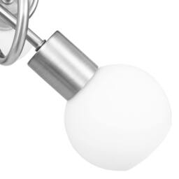 Berkfield Home Ceiling Lamp with Ceramic Shades for 3 E14 Bulbs White Bowl - thumbnail 6
