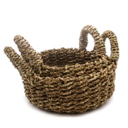 KDMD Natural Seagrass Basket - Set of 2 in Beige - thumbnail 1