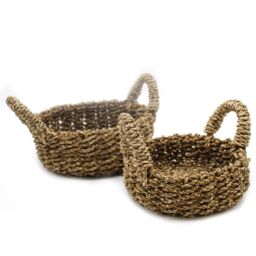 KDMD Natural Seagrass Basket - Set of 2 in Beige - thumbnail 2