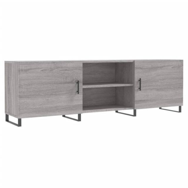Berkfield Home TV Cabinet Grey Sonoma 150x30x50 cm Engineered Wood - Size: 150 x 30 x 50 cm - image 1