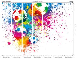 Origin Murals Football Splash Wall Mural - Size: W350 cm x H280 cm - thumbnail 5