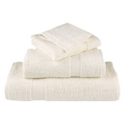 Berkfield Home 12 Piece Premium Towel Set SOLUND Cream 600 gsm - thumbnail 4