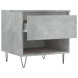 Berkfield Home Coffee Tables 2 pcs Concrete Grey 50x46x50 cm Engineered Wood - Size: 50 x 46 x 50 cm - thumbnail 7
