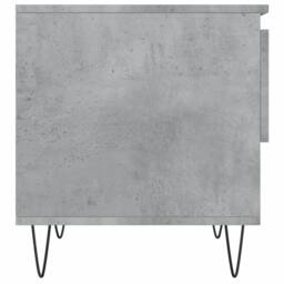 Berkfield Home Coffee Tables 2 pcs Concrete Grey 50x46x50 cm Engineered Wood - Size: 50 x 46 x 50 cm - thumbnail 8