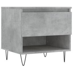 Berkfield Home Coffee Tables 2 pcs Concrete Grey 50x46x50 cm Engineered Wood - Size: 50 x 46 x 50 cm - thumbnail 5
