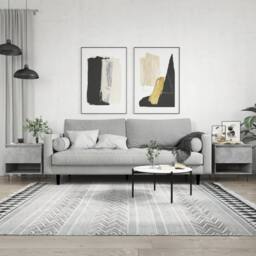 Berkfield Home Coffee Tables 2 pcs Concrete Grey 50x46x50 cm Engineered Wood - Size: 50 x 46 x 50 cm - thumbnail 2