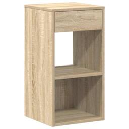 Berkfield Home Bedside Cabinets with Drawer 2 pcs Sonoma Oak 35x34x66.5 cm in Light Tan - thumbnail 5