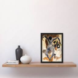 Artery8 Dancing At Marshalls Hotel Charles Demuth Framed Wall Art Print in Brown - Size: A4 - thumbnail 4