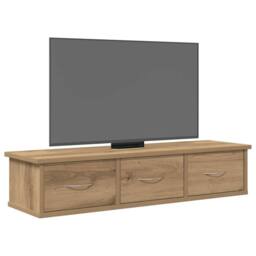Berkfield Home Wall Cabinet Artisian Oak 88x26x18.5 cm Engineered Wood in Brown - thumbnail 3