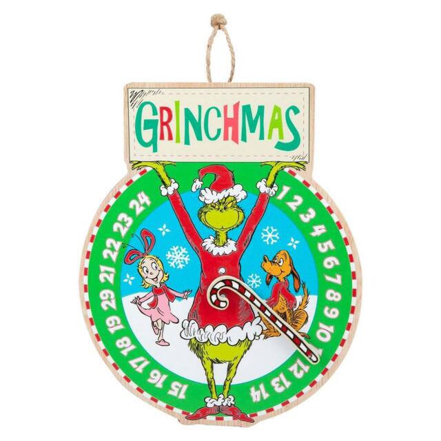 VFM e-Store Grinch Christmas Wall Decoration Festive Gift 30cm x 24.5cm Green X 1 - Size: 30 cm x 24.5 cm - image 1