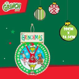 VFM e-Store Grinch Christmas Wall Decoration Festive Gift 30cm x 24.5cm Green X 1 - Size: 30 cm x 24.5 cm - thumbnail 2