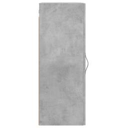 Berkfield Home Wall Mounted Cabinet Concrete Grey 34.5x34x90 cm Engineered Wood - thumbnail 7