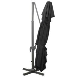 Berkfield Home Cantilever Garden Parasol with Double Top Black 400x300 cm - thumbnail 4