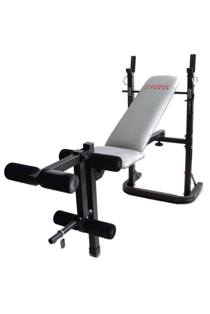 York B500 Folding Barbell Weight Bench in Black - image 1