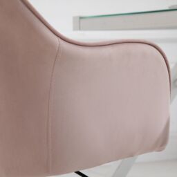 VINSETTO Office Chair with Rechargeable Vibration Massage Lumbar Pillow, Wheels in Pink - thumbnail 7