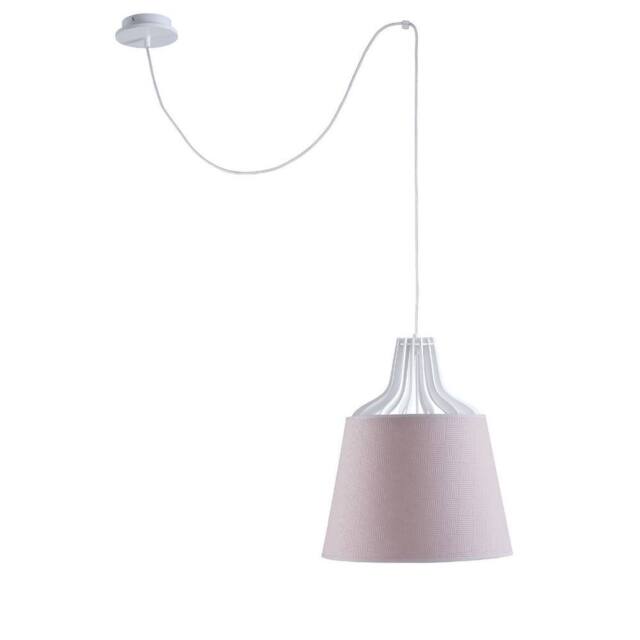 Netlighting Lea Dome Pendant Ceiling Light Pink 38cm 1x E27 200cm Wire