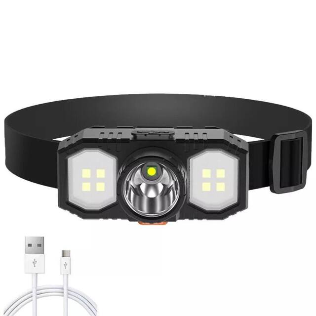 EONLION Super Bright Waterproof Headlamp USB Rechargeable LED in Black - image 1