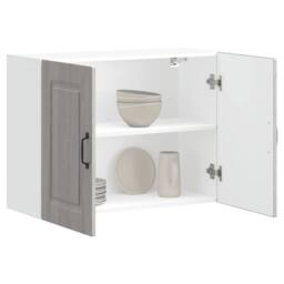 Berkfield Home Kitchen Wall Cabinet Kalmar Grey Sonoma Engineered Wood - thumbnail 4