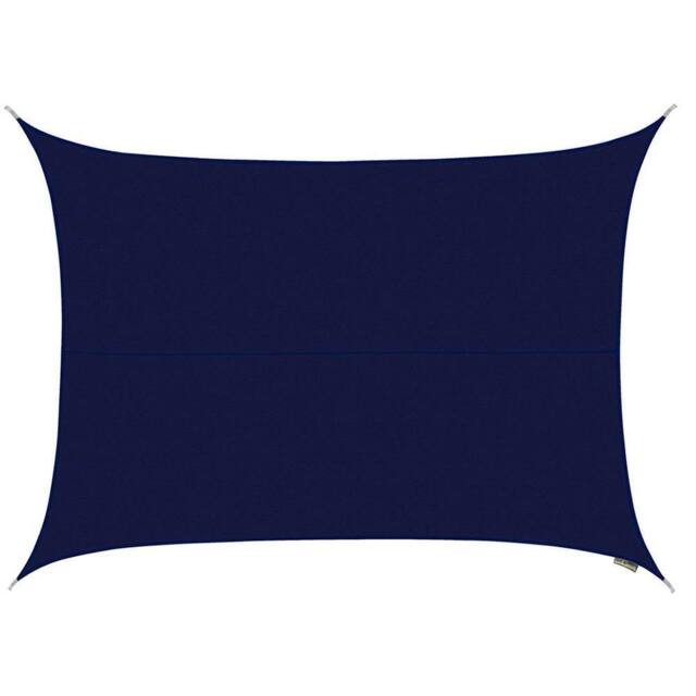 Primrose 5m x 4m Water Resistant Patio Sun Shade Sail 96.5% UV Block Free Rope in Blue - image 1