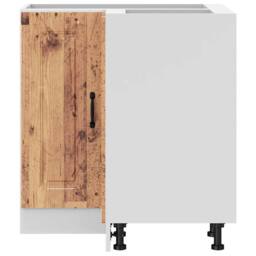 Berkfield Home Kitchen Corner Base Cabinet Kalmar Old Wood Engineered Wood in Brown - thumbnail 4
