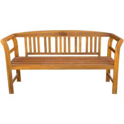 Berkfield Home Garden Bench 157 cm Solid Acacia Wood in Brown - thumbnail 2