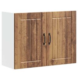 Berkfield Home Kitchen Wall Cabinet Lucca Old Wood Engineered Wood in Brown - thumbnail 1