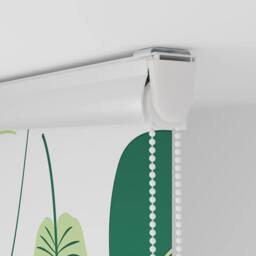 Berkfield Home Shower Roller Blind with Cassette 60x240 cm Fabric Width 56 cm in Green - thumbnail 9