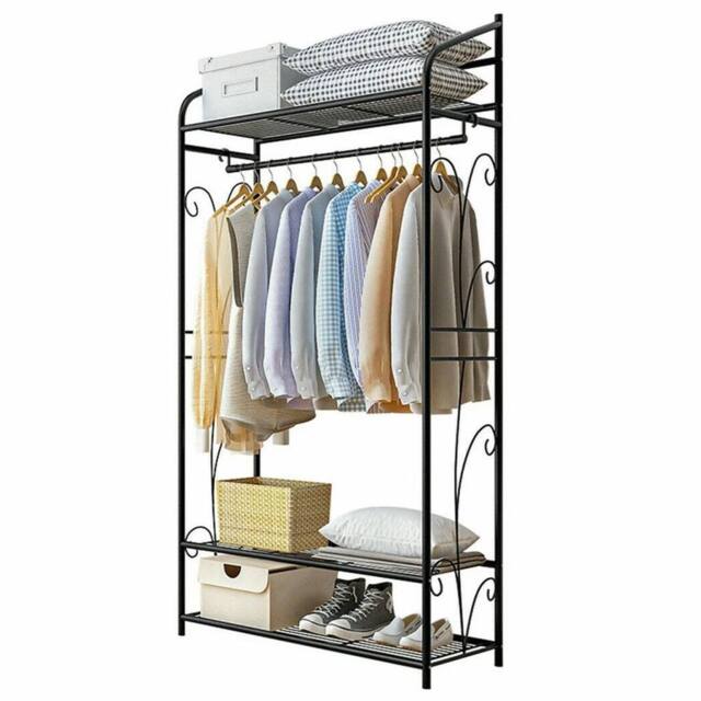 Havendro Large Clothes Rail Coat Stand Portable in Black - image 1