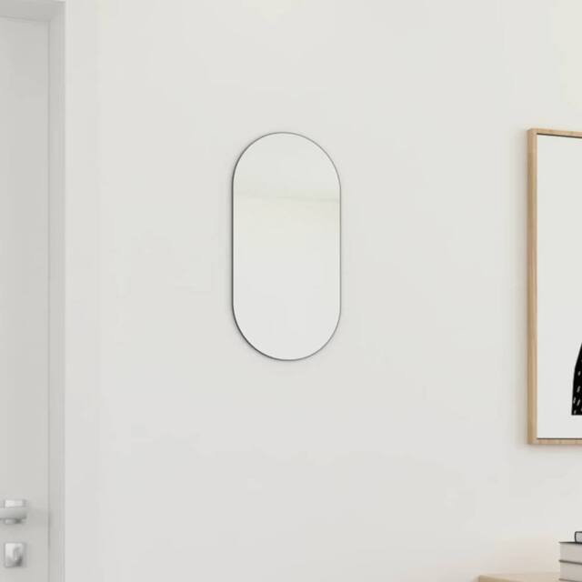 Berkfield Home Mirror 40x20 cm Glass in White - image 1