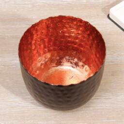 Dibor Traditional Large Copper & Black Tealight Holder Candle Holder - thumbnail 2
