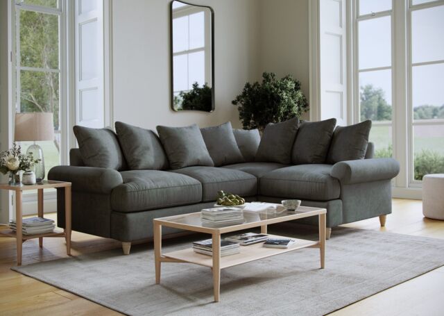 The Great Sofa Company Beatrice 2 Corner 1 Faro Slate in Grey