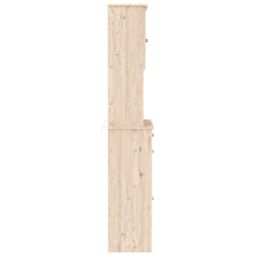 Berkfield Home Highboard ALTA 77x35x188 cm Solid Wood Pine in Brown - Size: 77 x 35 x 188 cm - thumbnail 5