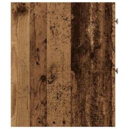 Berkfield Home Narrow Bathroom Cupboard with Wheels Old Wood Engineered Wood in Brown - thumbnail 5