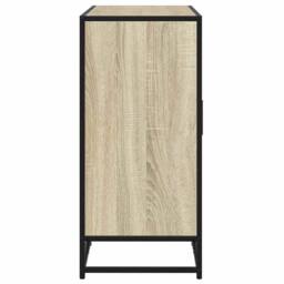 Berkfield Home Sideboard Sonoma Oak 92x35x76 cm Engineered Wood in Light Tan - Size: 92 x 35 x 76 cm - thumbnail 5