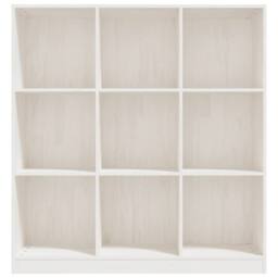 Berkfield Home Beautiful Book Cabinet/Room Divider White 104x33.5x110 cm Solid P - thumbnail 5