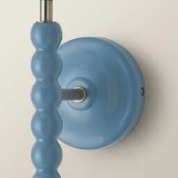 ValueLights Bobbins Pair of Pastel Bobble Style Wall Light Bases in Pale Blue - thumbnail 4