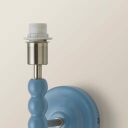 ValueLights Bobbins Pair of Pastel Bobble Style Wall Light Bases in Pale Blue - thumbnail 3
