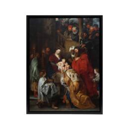 "Artery8 Peter Paul Rubens Adoration of the Magi Biblical Framed Canvas Art - Size: W12"" x H16""" - thumbnail 1