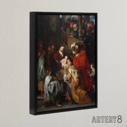 "Artery8 Peter Paul Rubens Adoration of the Magi Biblical Framed Canvas Art - Size: W12"" x H16""" - thumbnail 2