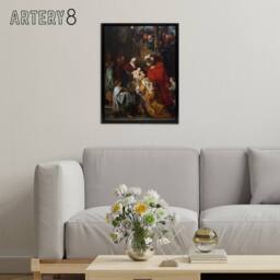 "Artery8 Peter Paul Rubens Adoration of the Magi Biblical Framed Canvas Art - Size: W12"" x H16""" - thumbnail 3