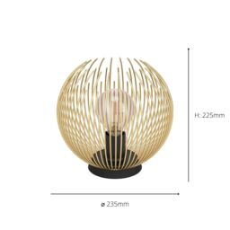 Eglo Venezuela Metallic Table Lamp in Metallic Gold - thumbnail 3