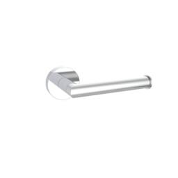 Bathroom Kingdom Melbourne Chrome Round Toilet Roll Holder in Silver