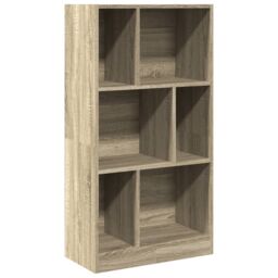 Berkfield Home Bookcase Sonoma Oak 57x28.5x107.5 cm Engineered Wood in Brown - thumbnail 2