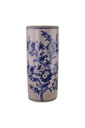KDMD Umbrella Stand Vintage Blue & White Bird Design - thumbnail 1